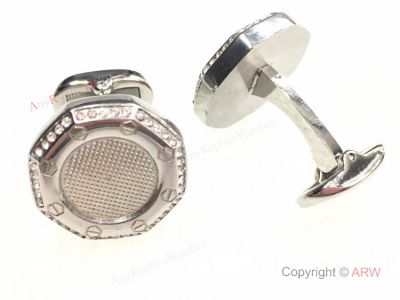 Buy Copy Audemars Piguet Cuff Links - Stainless Steel & Diamond